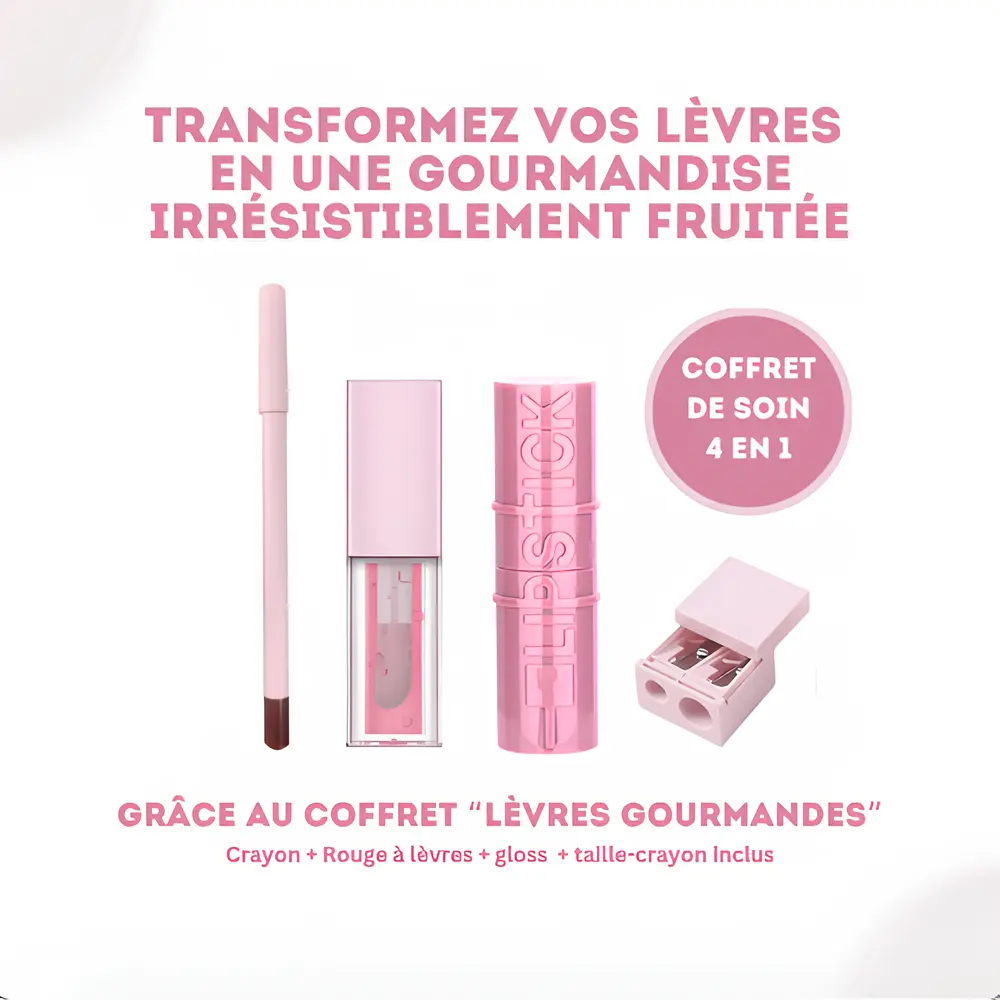Le coffret "Lèvres gourmandes" TROPICAL LIPS